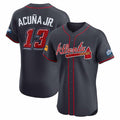 STECN A.Braves #13 Ronald Acuna Jr. Navy 2025 Speedway Classic Alternate Elite Player Personalized Jersey