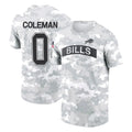STECN B.Bills #0 Keon Coleman Player Arctic Camo Salute to Service T-Shirt Hoodies Stitched Jerseys