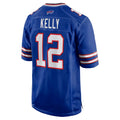 STECN B.Bills #12 Jim Kelly Player Royal Home Game Stitched Jerseys