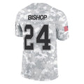 STECN B.Bills #24 Cole Bishop Player Arctic Camo Salute to Service Limited Stitched Jerseys