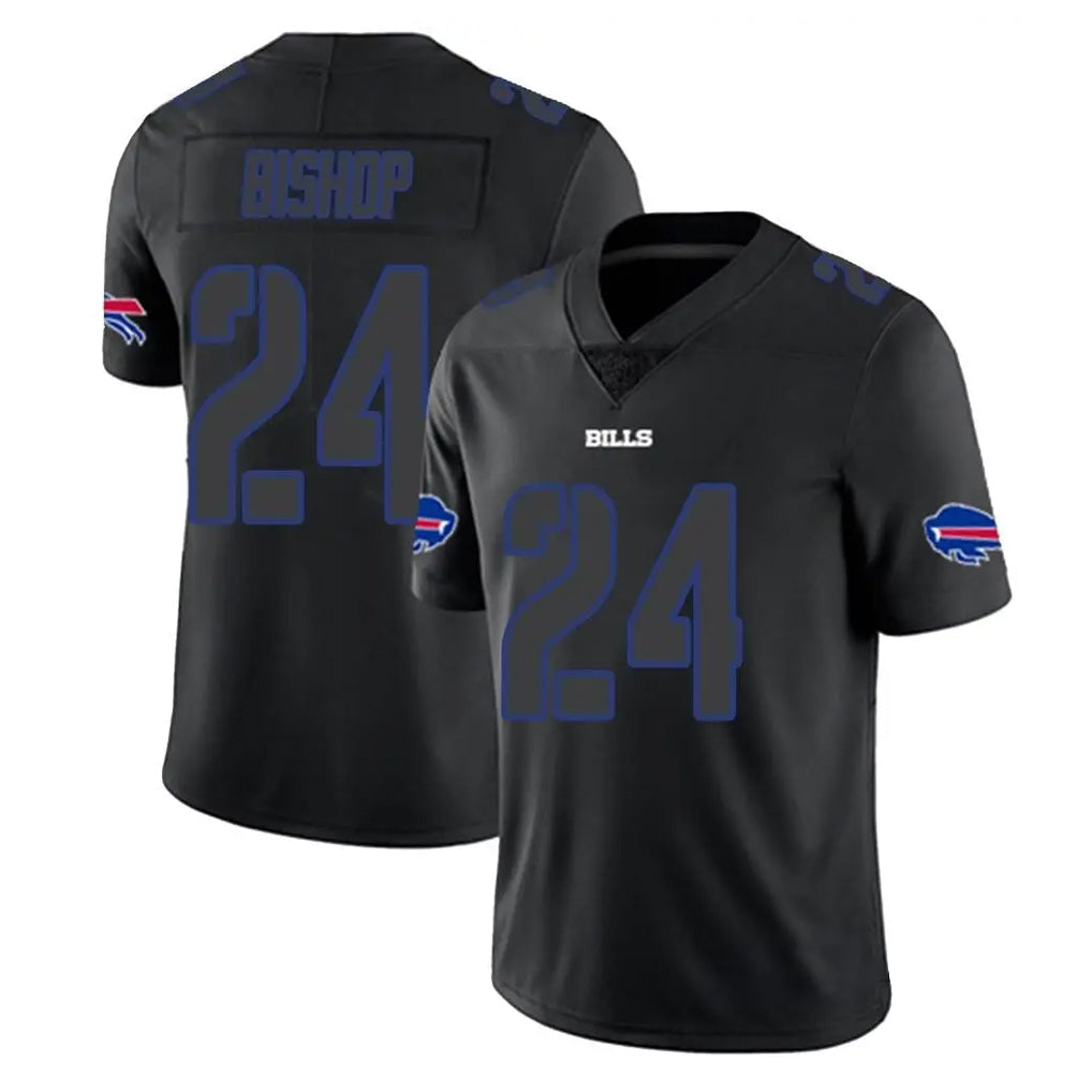 STECN B.Bills #24 Cole Bishop Player Limited Black Impact Game Stitched Jerseys