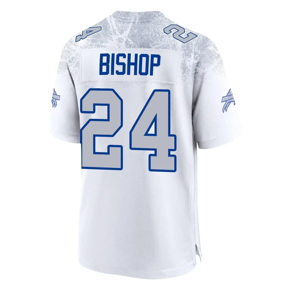STECN B.Bills #24 Cole Bishop Player White Rivalries Collection Game Stitched Jerseys