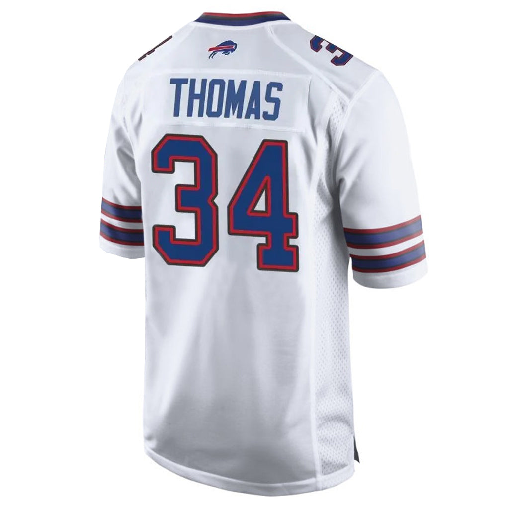 STECN B.Bills #34 Thurman Thoma Player White Home Game Stitched Jerseys