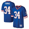 STECN B.Bills #34 Thurman Thomas Player Royal Mitchell & Ness Legacy Replica Stitched Jerseys
