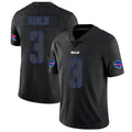 STECN B.Bills #3 Damar Hamlin Player Black Impact Limited Stitched Jerseys