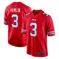 STECN B.Bills #3 Damar Hamlin Player Red Home Game Stitched Jerseys