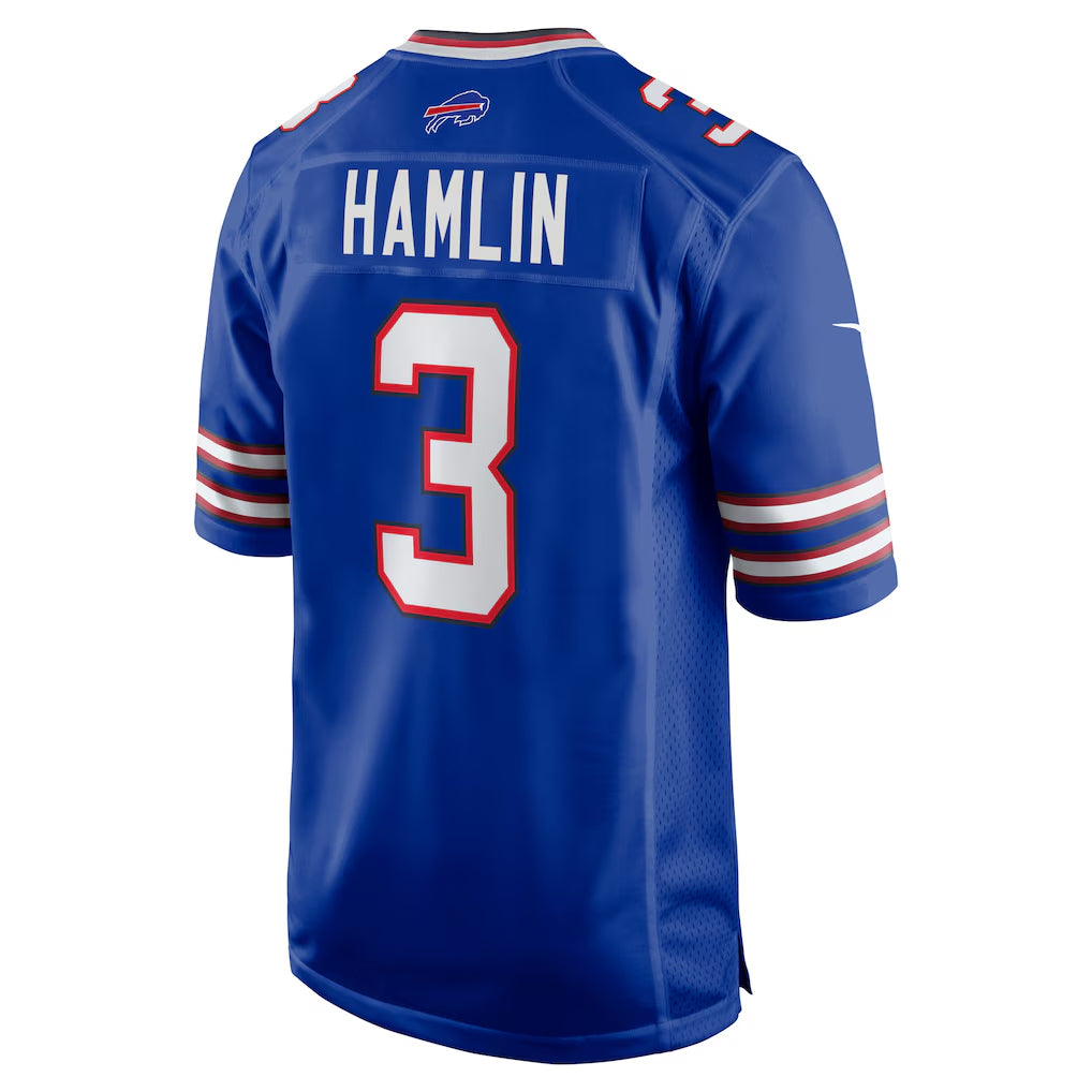 STECN B.Bills #3 Damar Hamlin Player Royal Home Game Stitched Jerseys