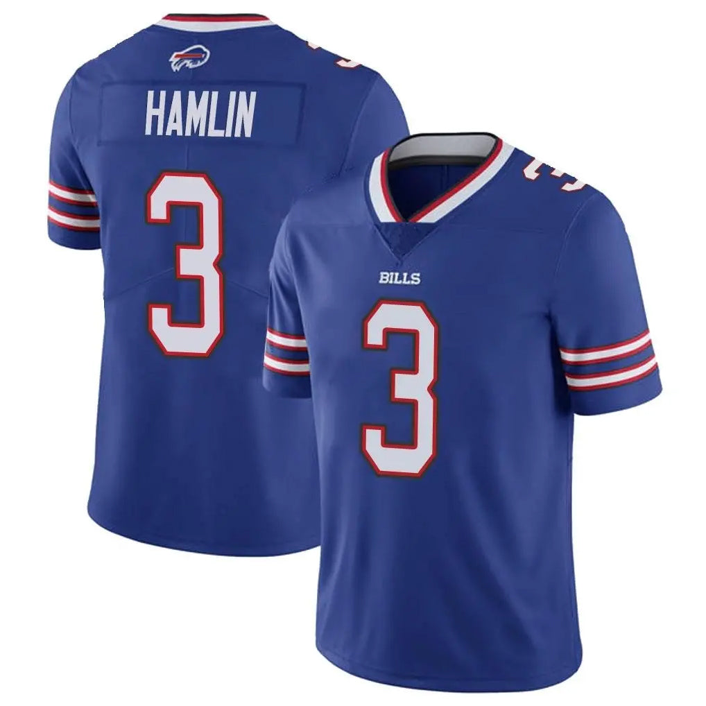 STECN B.Bills #3 Damar Hamlin Player Royal Vapor Untouchable Limited Stitched Jerseys