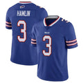STECN B.Bills #3 Damar Hamlin Player Royal Vapor Untouchable Limited Stitched Jerseys