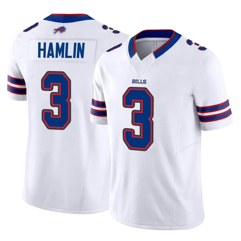 STECN B.Bills #3 Damar Hamlin Player White Vapor F.U.S.E. Limited Stitched Jerseys