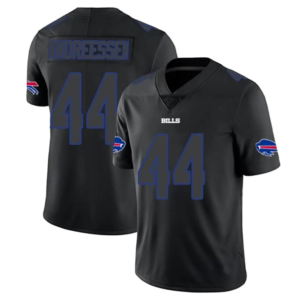 STECN B.Bills #44 Joe Andreessen Player Black Impact Limited Home Game Stitched Jerseys