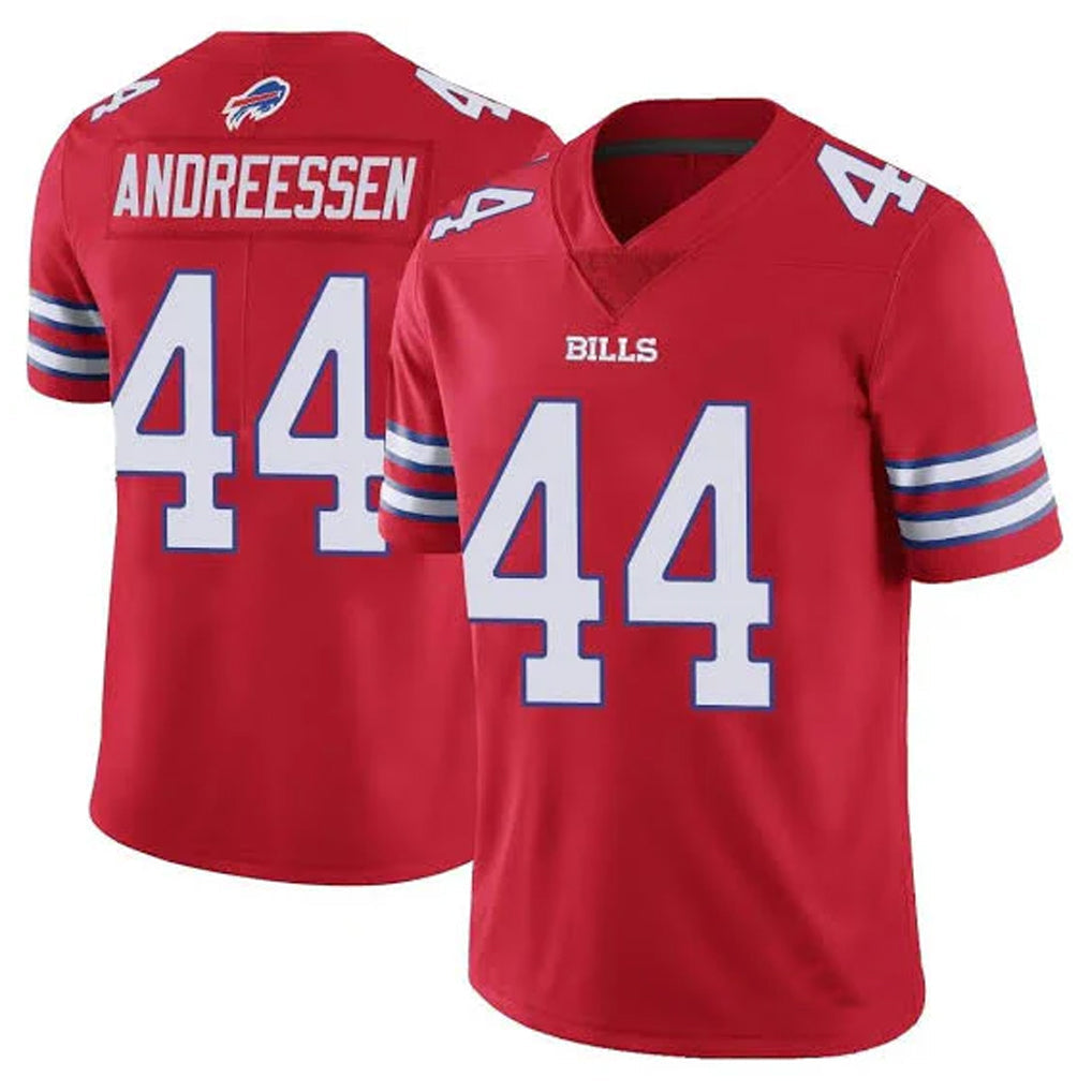 STECN B.Bills #44 Joe Andreessen Player Red Vapor Untouchable Limited Stitched Jerseys