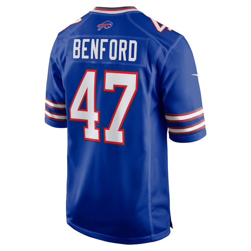 STECN B.Bills #47 Christian Benford Player Royal Home Game Stitched Jerseys