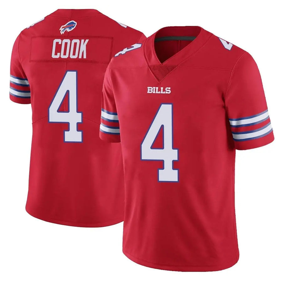 STECN B.Bills #4 James Cook III Player Red  Vapor Untouchable Limited Stitched Jerseys
