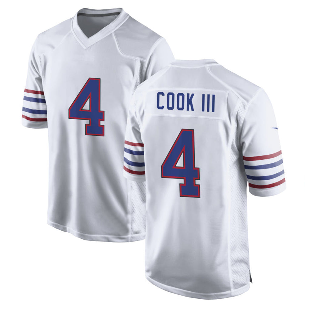 STECN B.Bills #4 James Cook III Player White Alternate Game Stitched Jerseys