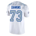 STECN B.Bills #73 Dion Dawkins Benford Player White Rivalries Collection Limited Home Game Stitched Jerseys