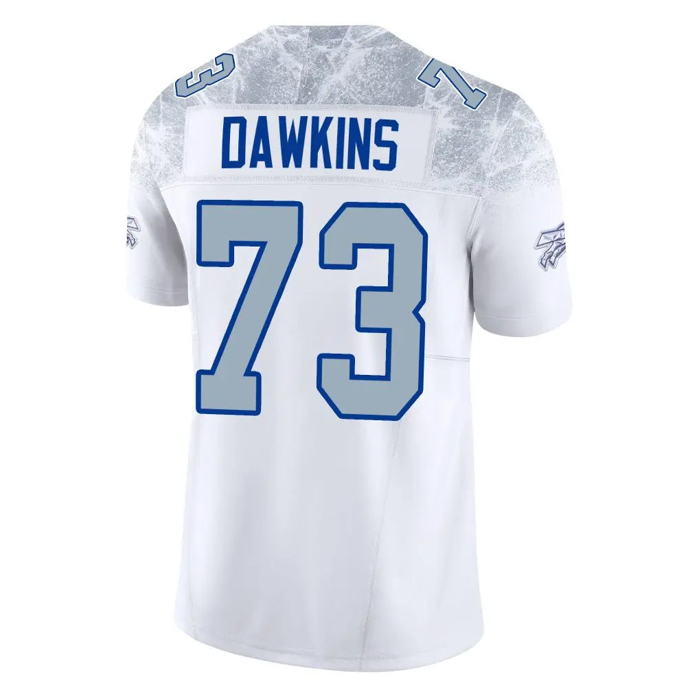 STECN B.Bills #73 Dion Dawkins Benford Player White Rivalries Collection Limited Home Game Stitched Jerseys