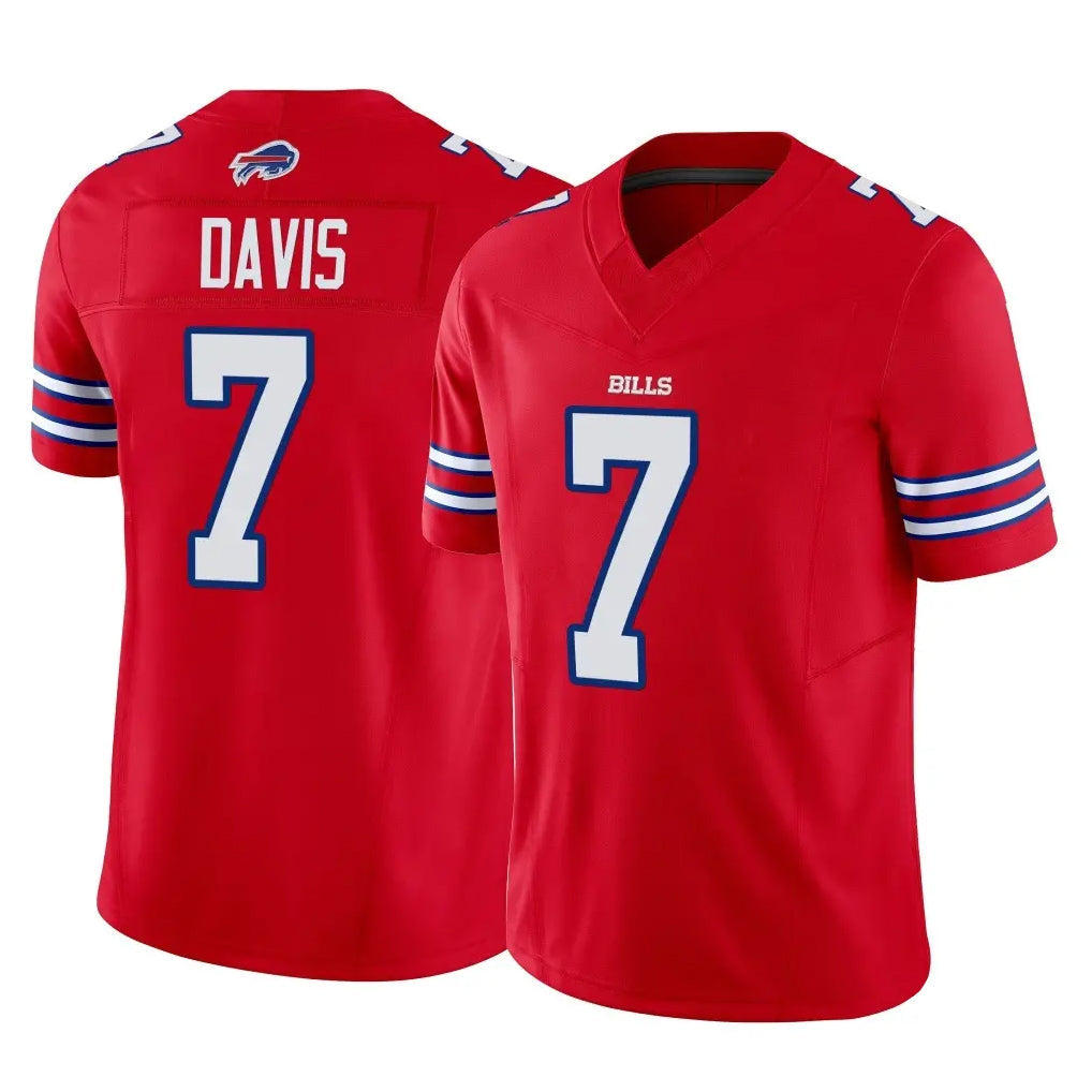 STECN B.Bills #7 Ray Davis Player Red Vapor F.U.S.E. Limited Stitched Jerseys