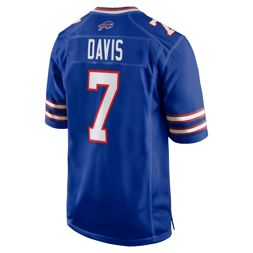 STECN B.Bills #7 Ray Davis Player Royal Home Game Stitched Jerseys