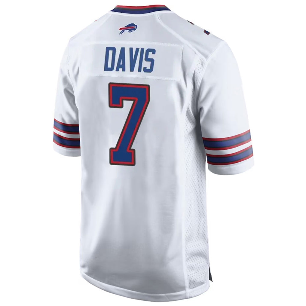 STECN B.Bills #7 Ray Davis Player White Home Game Stitched Jerseys