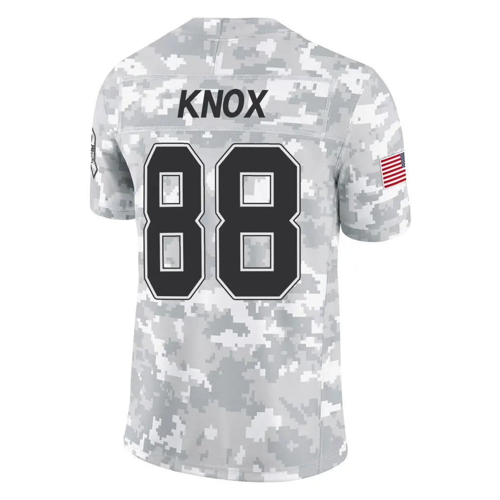 STECN B.Bills #88 Dawson Knox Player Arctic Camo Salute to Service Limited Stitched Jerseys