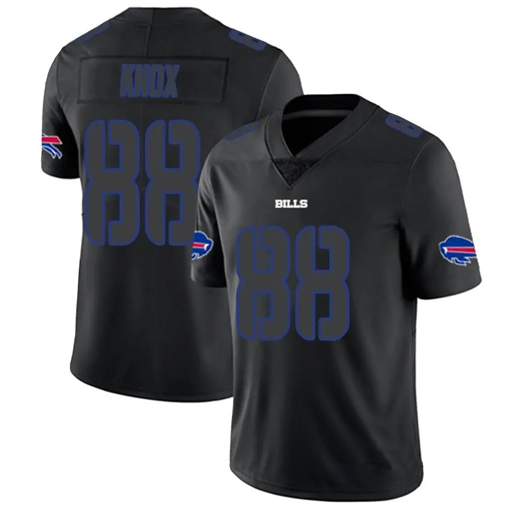 STECN B.Bills #88 Dawson Knox Player Black Impact Limited Stitched Jerseys