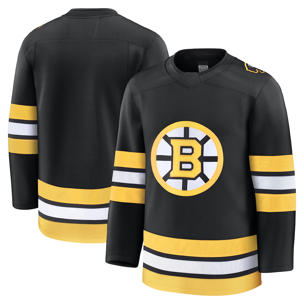 STECN B.Bruins Black Home Premium Stitched Jerseys
