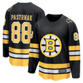 STECN B.Bruins #88 David Pastrnak Black Home Breakaway Stitched Jerseys