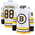STECN B.Bruins #88 David Pastrnak White Away Premium Player Stitched Jerseys