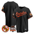 STECN B.Orioles Black 30th Anniversary of 2131 Home Game Blank Player Stitched Jerseys