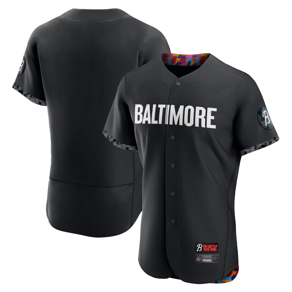 STECN B.Orioles Black City Connect Limited Elite Home Blank Player Stitched Jerseys