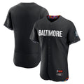 STECN B.Orioles Black City Connect Limited Elite Home Blank Player Stitched Jerseys