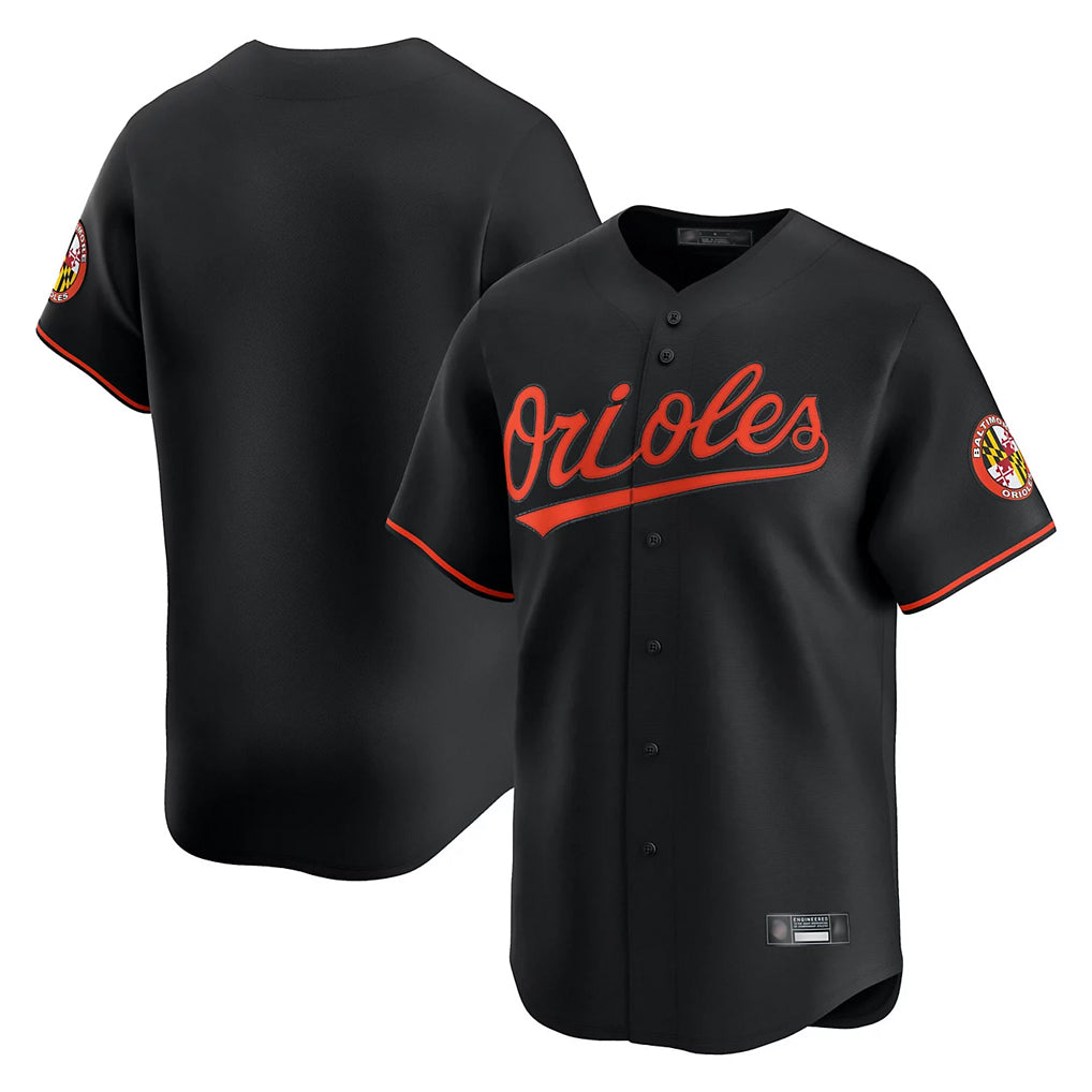 STECN B.Orioles Black Limited Home Game Blank Player Stitched Jerseys