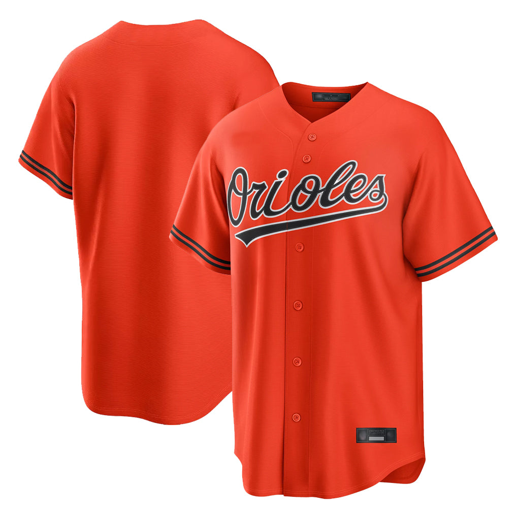 STECN B.Orioles Orange Home Game Blank Player Stitched Jerseys