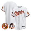 STECN B.Orioles White 30th Anniversary of 2131 Home Game Blank Player Stitched Jerseys