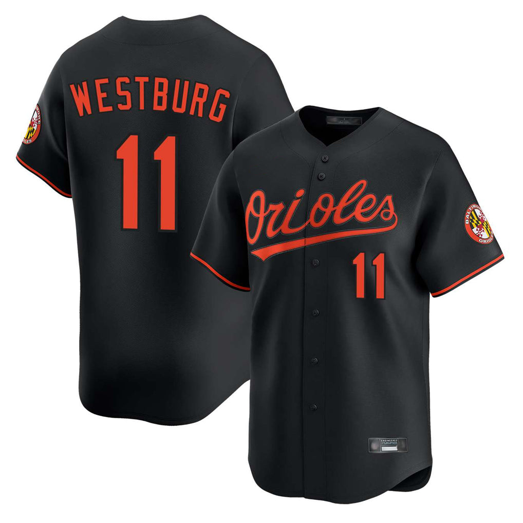 STECN B.Orioles #11 Jordan Westburg Player Black Limited Home Game Stitched Jerseys