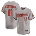 STECN B.Orioles #11 Jordan Westburg Player Gray Limited Home Game Stitched Jerseys