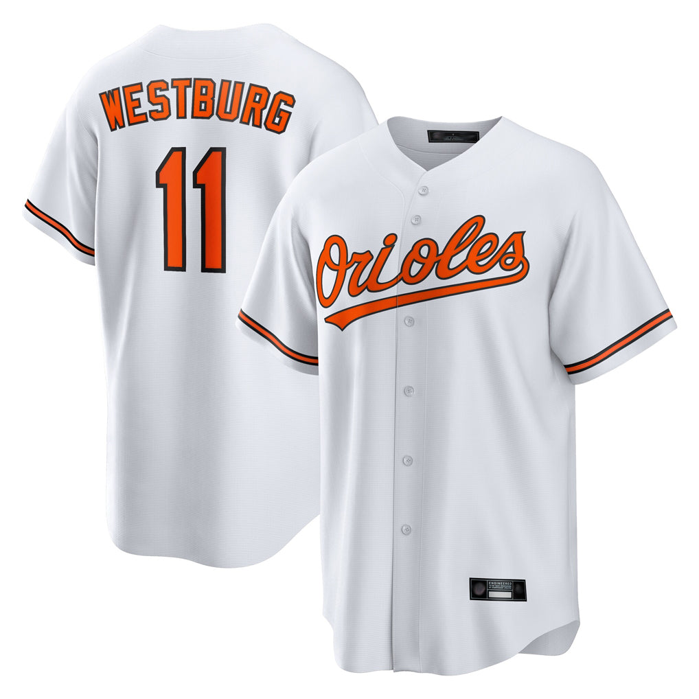STECN B.Orioles #11 Jordan Westburg Player White Home Game Stitched Jerseys