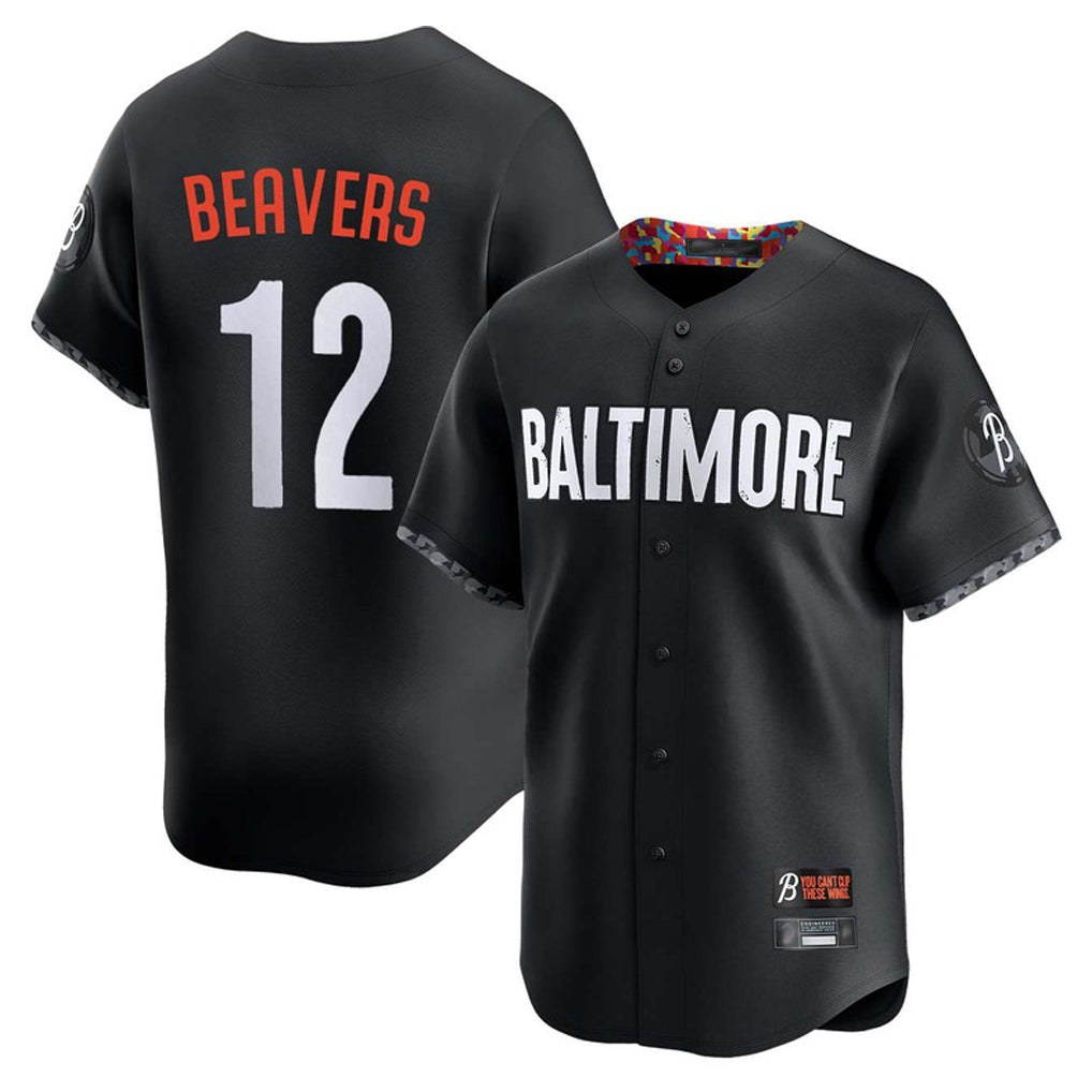 STECN B.Orioles #12 Dylan Beavers Player Black City Connect Limited Home Game Stitched Jerseys