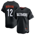 STECN B.Orioles #12 Dylan Beavers Player Black City Connect Limited Home Game Stitched Jerseys