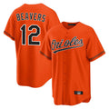 STECN B.Orioles #12 Dylan Beavers Player Orange Home Game Stitched Jerseys