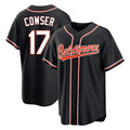 STECN B.Orioles #17 Colton Cowser Player Black Out Home Game Stitched Jerseys