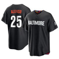 STECN B.Orioles #25 Pete Alonso Player Black City Connect Home Game Stitched Jerseys
