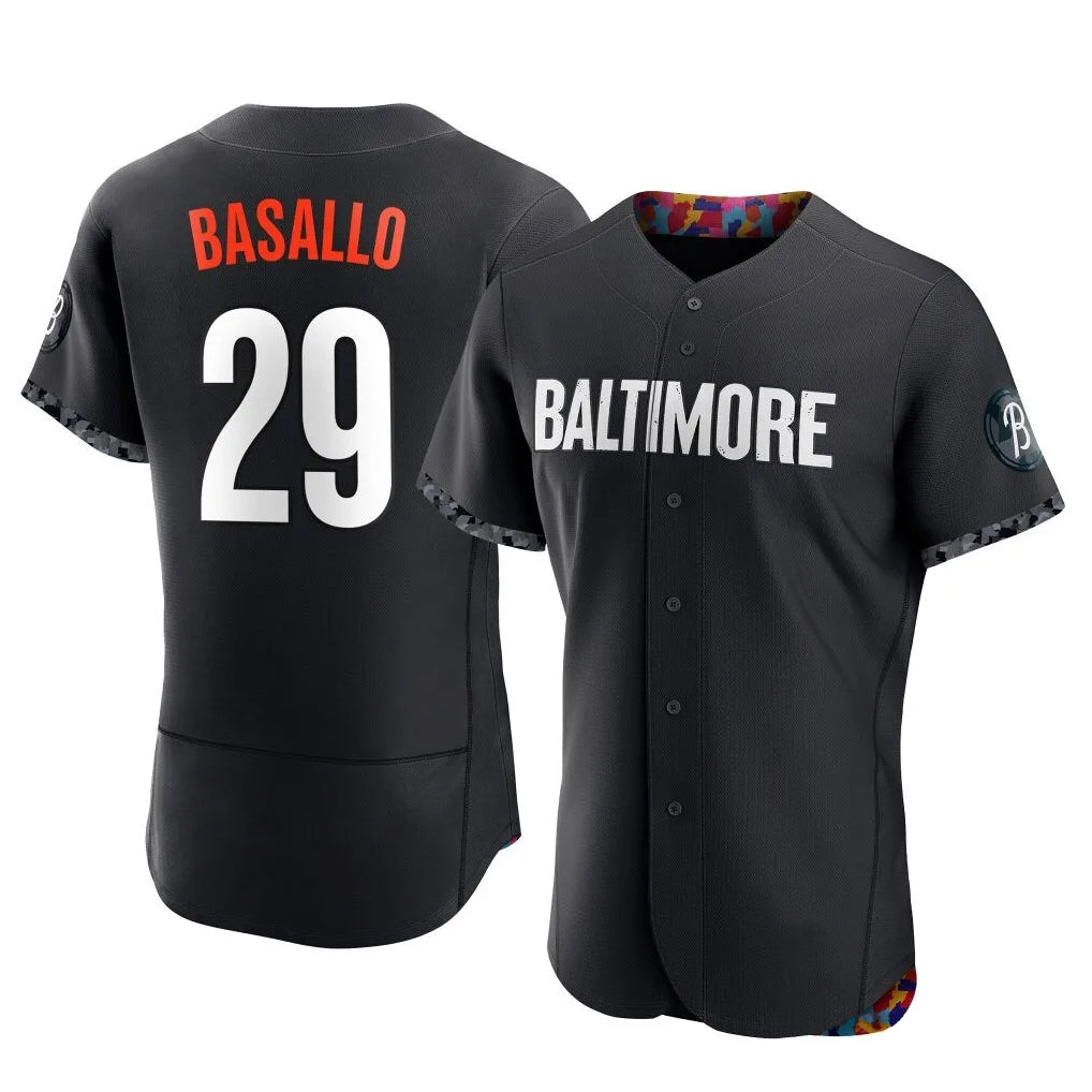 STECN B.Orioles #29 Samuel Basallo Player Black City Connect Limited Elite Home Game Stitched Jerseys