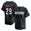 STECN B.Orioles #29 Samuel Basallo Player Black City Connect Limited Home Game Stitched Jerseys