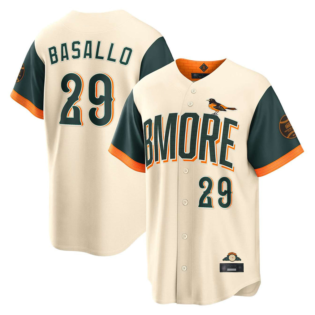STECN B.Orioles #29 Samuel Basallo Player Cream 2026 City Connect Home Game Stitched Jerseys