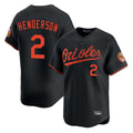 STECN B.Orioles #2 Gunnar Henderson Player Black Limited Home Game Stitched Jerseys