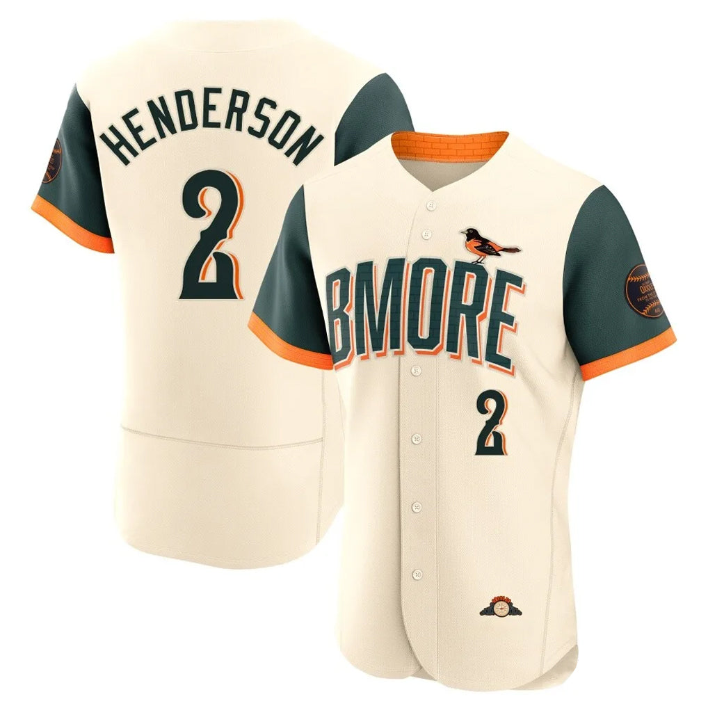 STECN B.Orioles #2 Gunnar Henderson Player Cream 2026 City Connect Limited Elite Home Game Stitched Jerseys