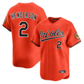 STECN B.Orioles #2 Gunnar Henderson Player Orange Limited Home Game Stitched Jerseys