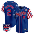 STECN B.Orioles #2 Gunnar Henderson Player Royal USA 250 Independence Day Vapor Premier Limited Home Game Stitched Jerseys